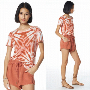 YOUNG Broke & Fabulous-Linen Blend Shorts With Raw Hem (Size:XS)